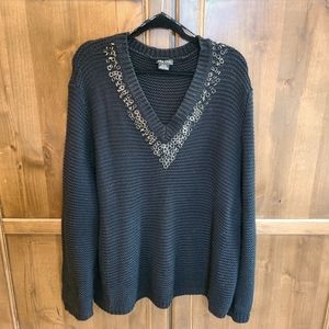 City Chic Long Sleeve Knit Sweater